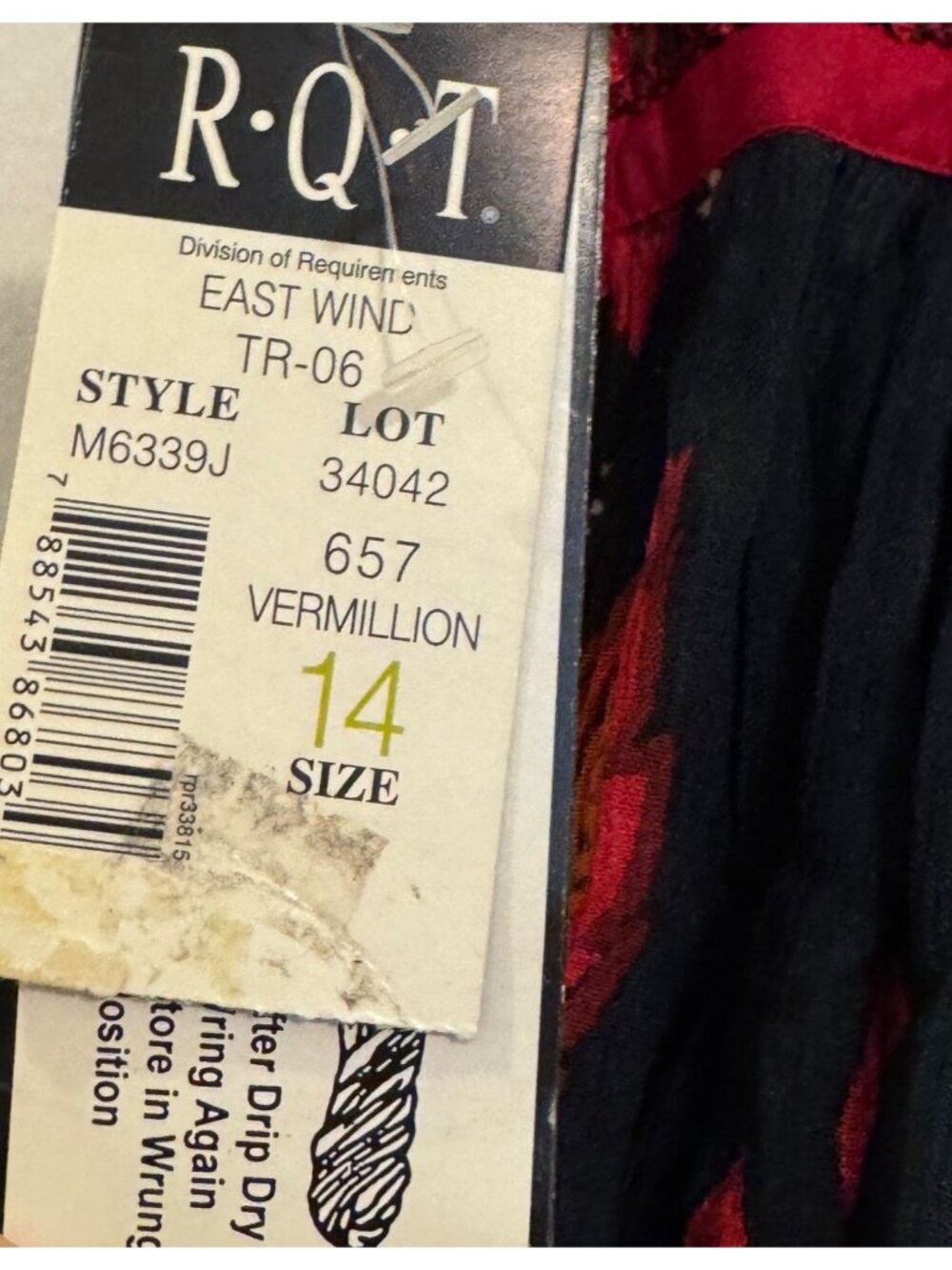 R.Q.T. Floral Embroidered Maxi Skirt Size 14 Rayon Cotton blend - Picture 4 of 7